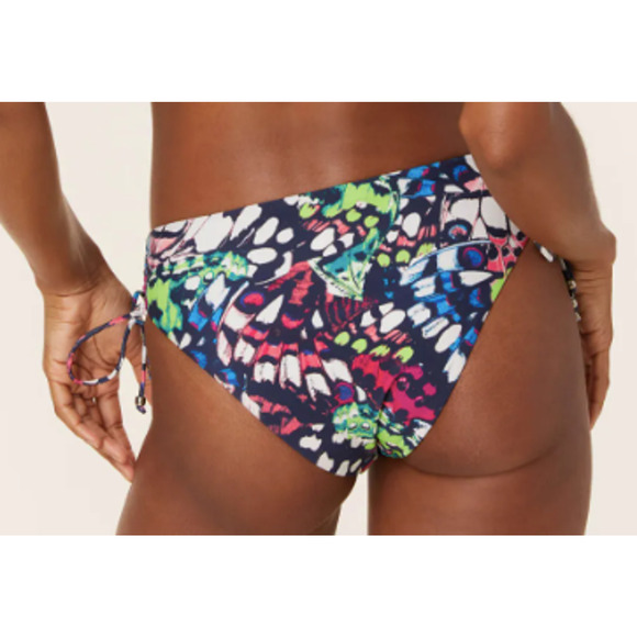 NWT Andie Women's The Waikiki Bikini Bottom Eco Nylon Butterfly Print Size S - Picture 11 of 12